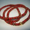 Red Czech Glass Triple Wrap $120